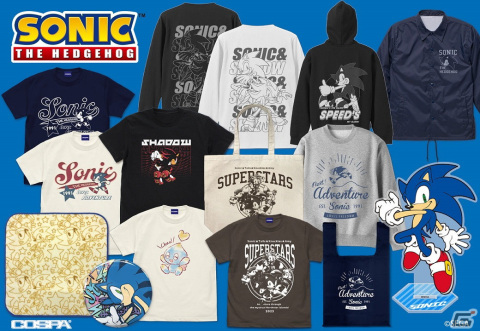 ソニックのTシャツやパーカー、アクスタなど新グッズ13種の予約受付が開始！TGS2023などで先行販売もの画像1