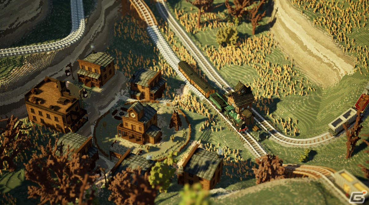 ボクセル鉄道シム「Station to Station」が10月4日に配信！線路を繋いで砂漠や未開の山々を緑豊かな景色に変えていこうの画像3