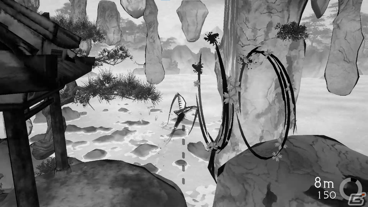 水墨山水画の世界を跳び回るリラックス禅アクション「点睛」のSteamストアページが公開――TGS2023で試遊も可能の画像3