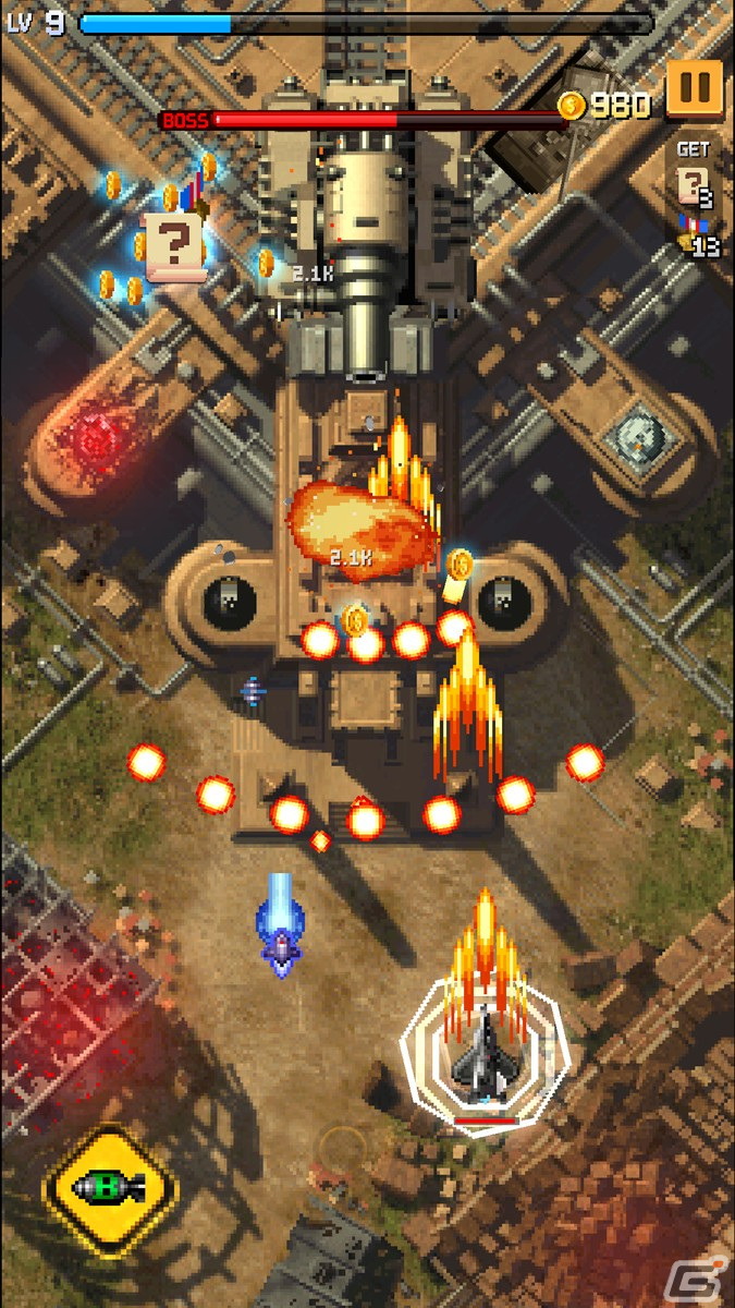 2Dシューティングゲーム「ストライカーズ1945：RE」がサービス開始！原作の雰囲気を残しながらスキルや機体強化などの成長要素を追加の画像7