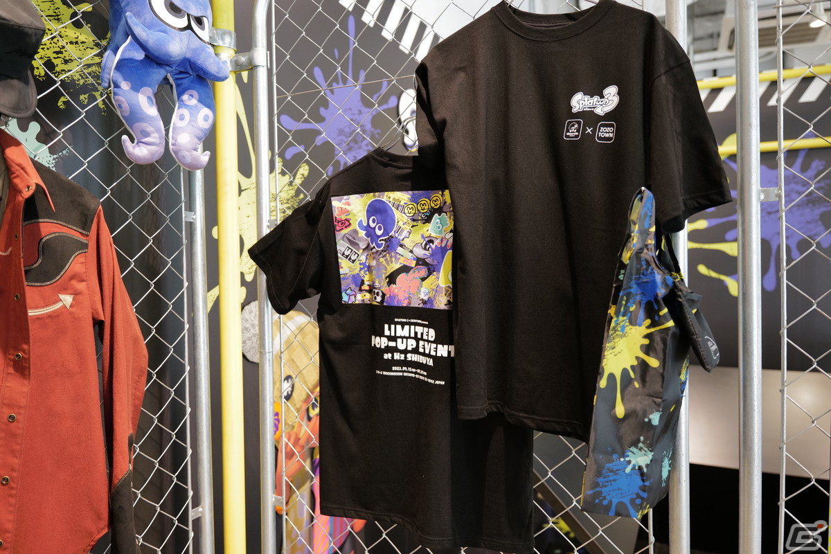 「スプラトゥーン3」ゲソタウン×ゾゾタウン ポップアップイベント in シブヤをレポート――ギアを再現したシャツやデニムが展示！の画像8