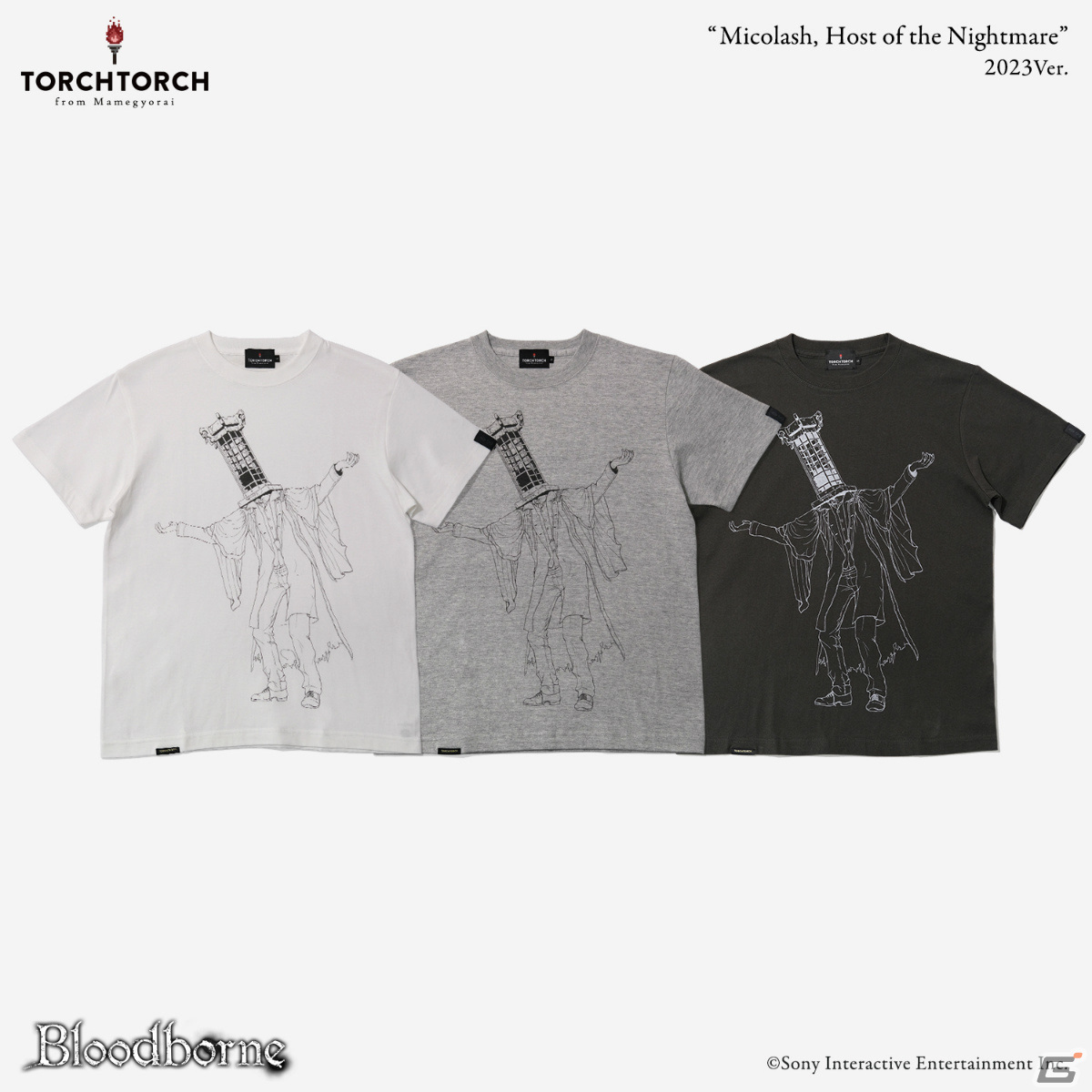 TORCH TORCH×「Bloodborne」アイリーンやミコラーシュなどのコラボTシャツが一般販売開始！の画像11