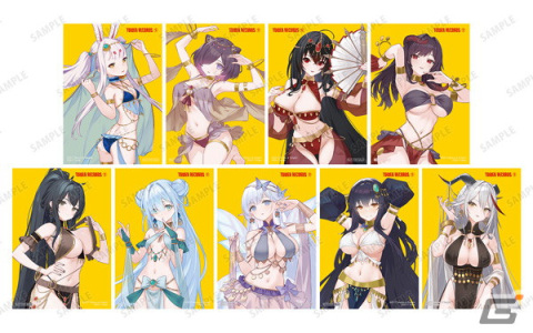 「アズールレーン POP UP SHOP in TOWER RECORDS」が10月6日より開催！“踊り子”コンセプトの描き起こしイラストを使ったグッズも登場の画像13