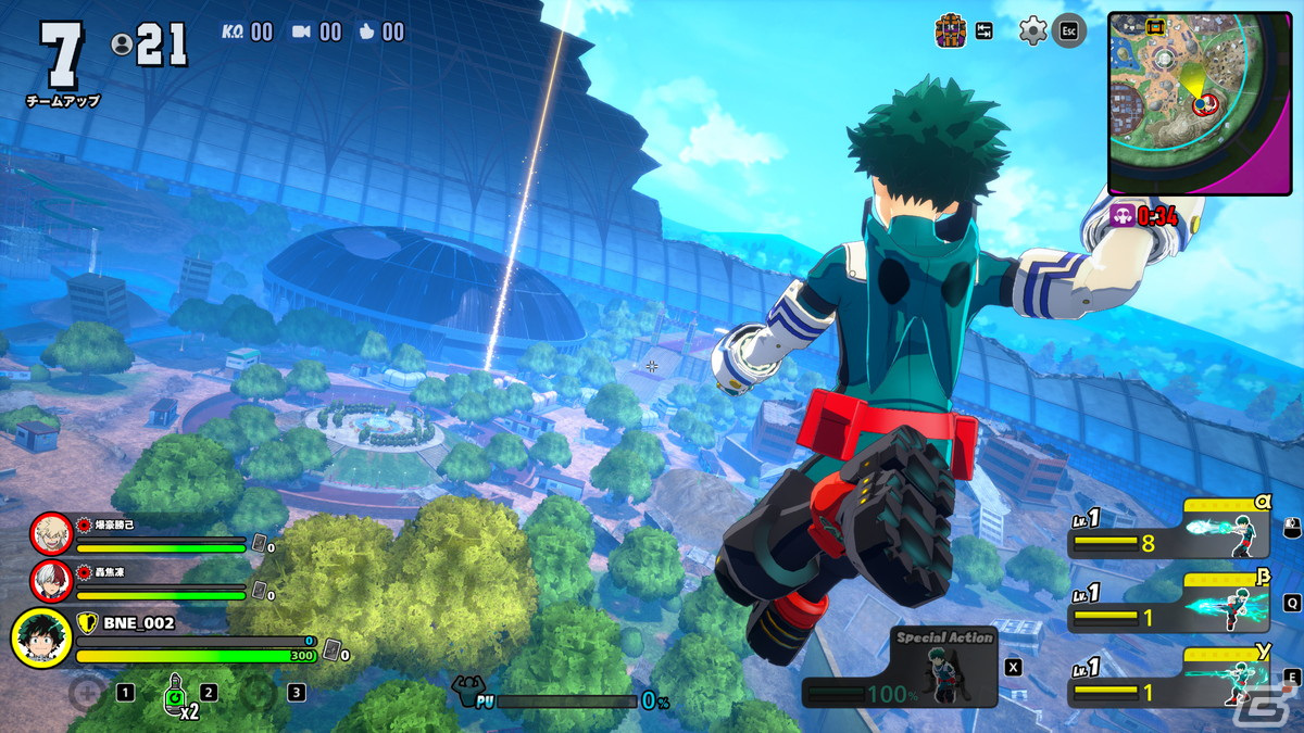 マルチ対戦ACT「僕のヒーローアカデミア ULTRA RUMBLE」のリリース日が9月28日に決定！切島、八百万、塩崎の参戦も明らかにの画像4