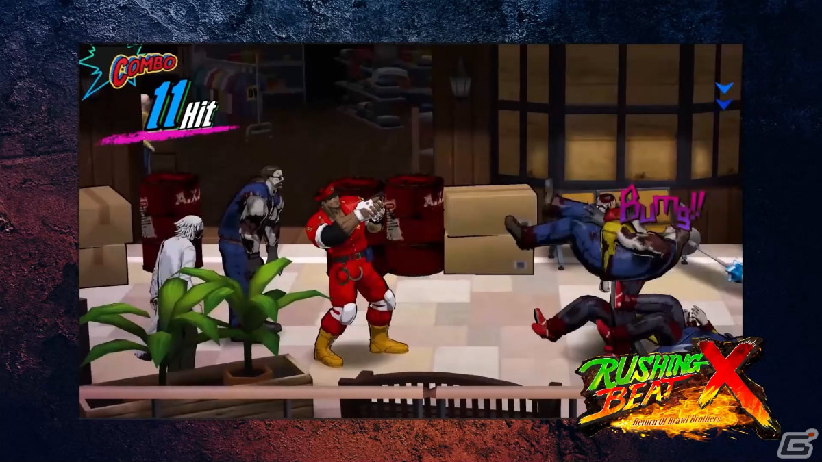 ジャレコの格闘ACT「ラッシング・ビート」の最新作「RUSHING BEAT X」が2024年に発売！TGS2023へのプレイアブル出展もの画像13