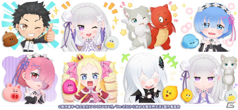 「LINE バブル2」が「Re:ゼロから始める異世界生活」とコラボ！ナツキ・スバルやエミリア＆パック、ラム、レム、エキドナが登場の画像2