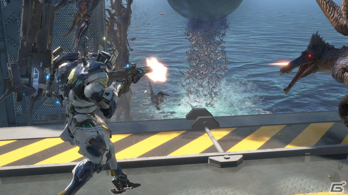 エグゾプライマル」新フィールドの海洋プラントや相手チームと協力するミッションが追加されるアップデート第2弾が10月18日に配信！ | Gamer