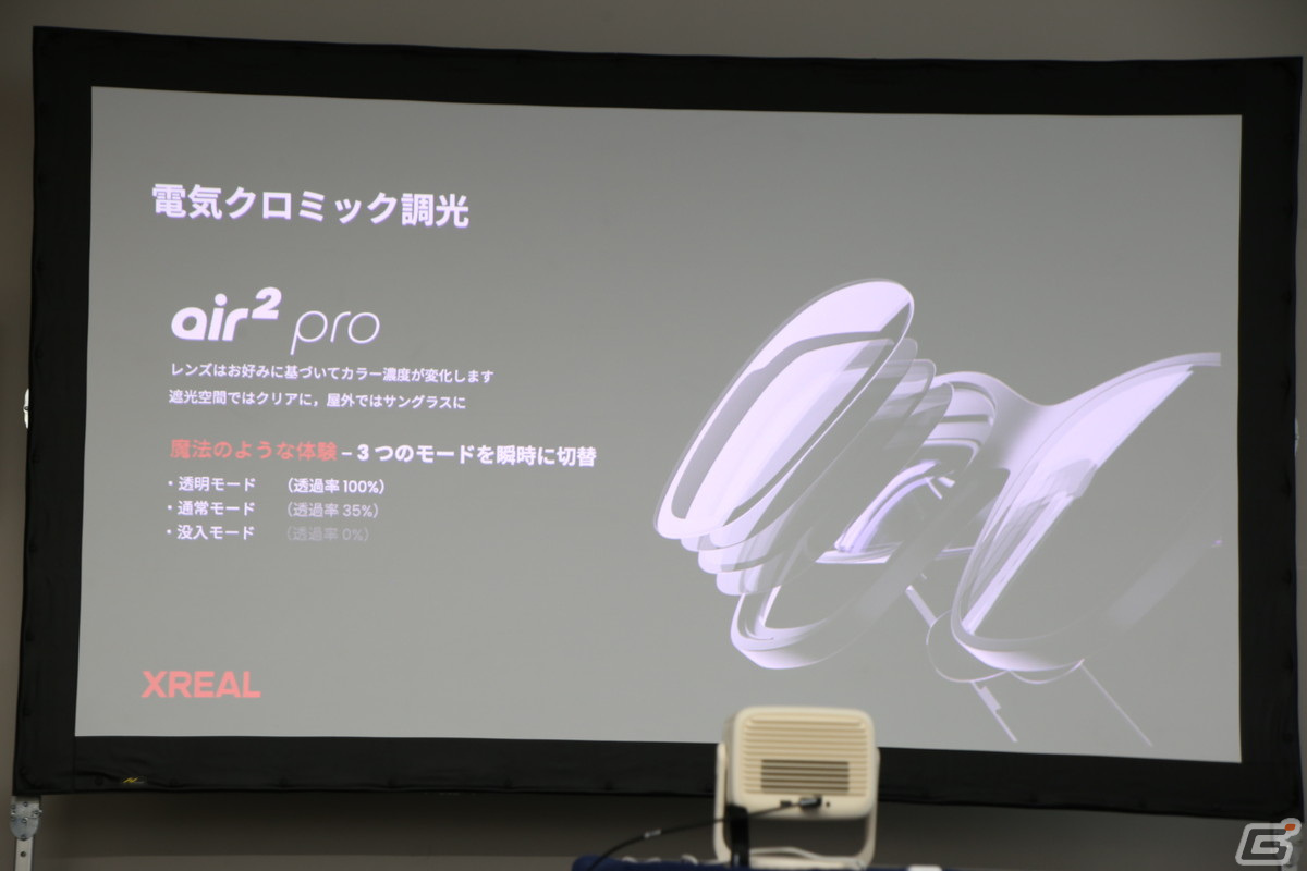 仮想ディスプレイでゲームも楽しめるサングラス型のARデバイス「XREAL Air 2」の発表会をレポート【TGS2023】の画像15