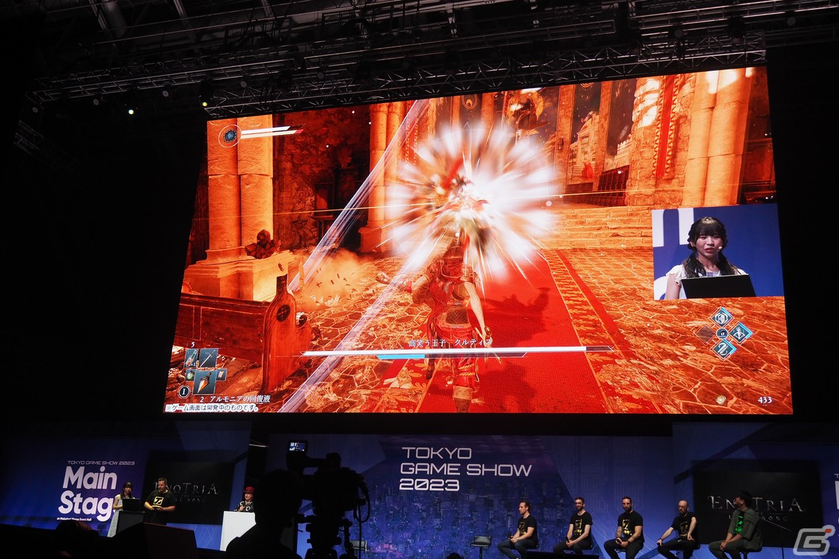 古川未鈴さんがソウルライクアクション「Enotria: The Last Song」の実機プレイに挑戦したステージをレポート【TGS2023】の画像16