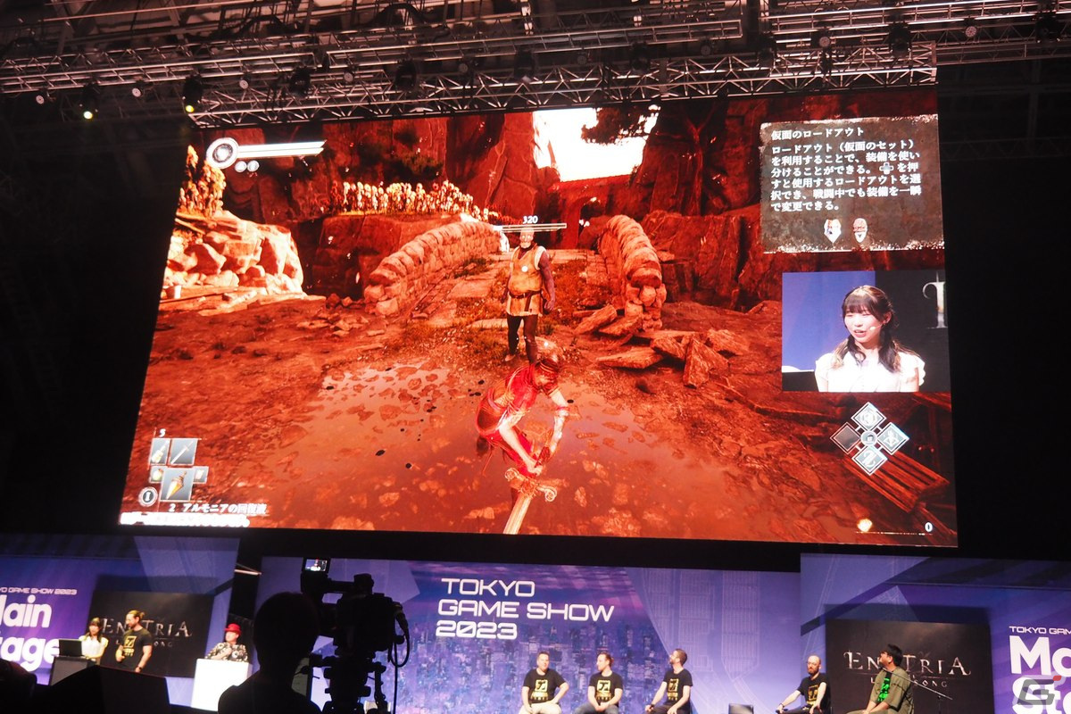 古川未鈴さんがソウルライクアクション「Enotria: The Last Song」の実機プレイに挑戦したステージをレポート【TGS2023】の画像8