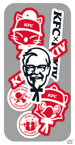 2023 ファイナルファンタジーXIV KFC コラボ ステッカー エモート KFC「FF14」コラボセット発売、限定エモートやチョコボ&モーグリ