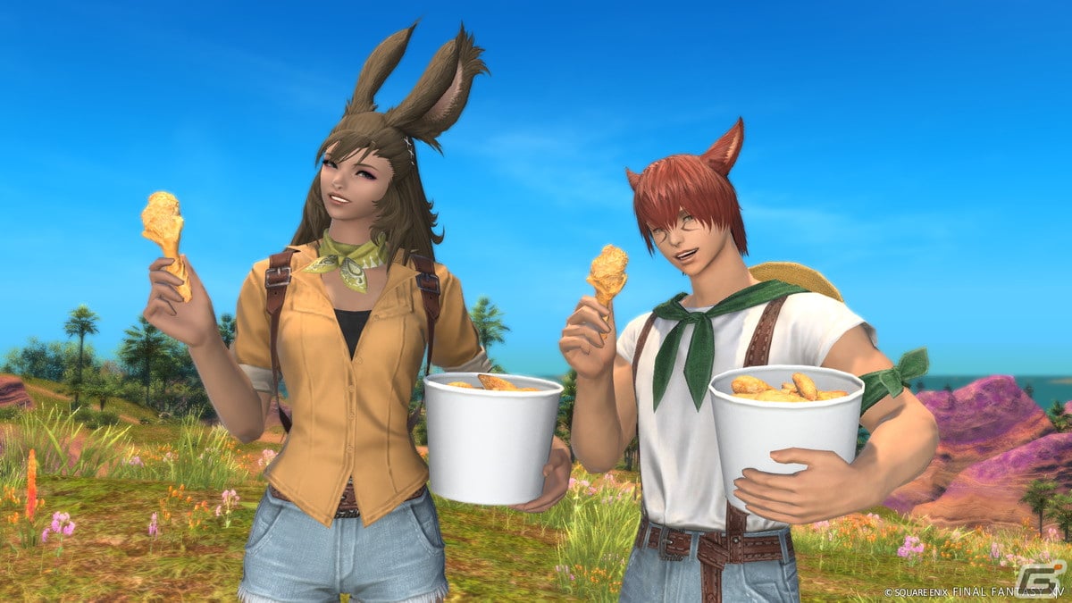 FFXIV」とケンタッキーがコラボ！フライドチキンを食べるエモートが手に入る「ファイナルファンタジー14コラボセット」が10月4日に発売 | Gamer