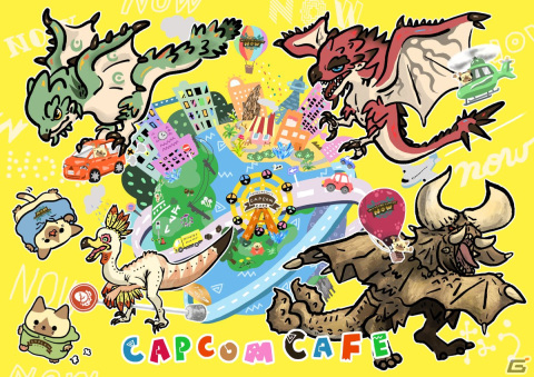 「モンスターハンターNow」とカプコンカフェのコラボが10月6日より実施！直営アミューズメント施設では仲間と集まれる集会所の設置もの画像1