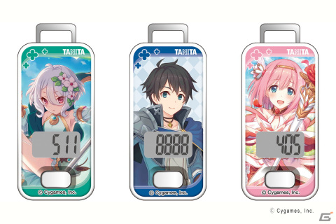 「プリコネR」とタニタがコラボした歩数計の予約受付が開始！全ヒロインを含む96種のデザインがラインナップの画像1