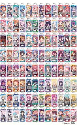 「プリコネR」とタニタがコラボした歩数計の予約受付が開始！全ヒロインを含む96種のデザインがラインナップの画像2