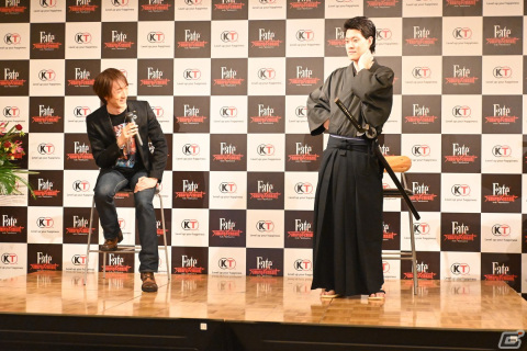 「Fate/Samurai Remnant」完成発表会をレポート！宮本伊織に扮したサムライ姿で登場した粗品さんの「Fate」愛あふれるエピソードもの画像13