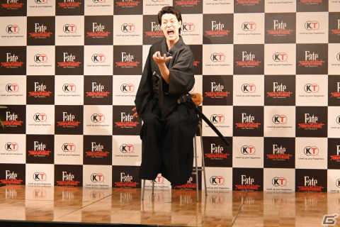 「Fate/Samurai Remnant」完成発表会をレポート！宮本伊織に扮したサムライ姿で登場した粗品さんの「Fate」愛あふれるエピソードもの画像16