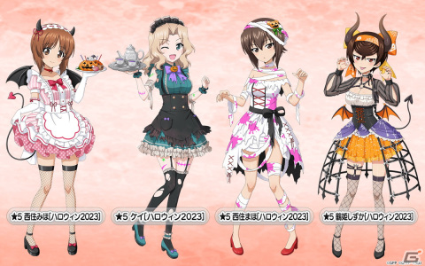 「ガールズ＆パンツァー 戦車道大作戦！」2023年のハロウィン衣装に身を包んだ西住みほと西住まほ、ケイ、鶴姫しずかが登場！の画像2