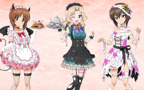 「ガールズ＆パンツァー 戦車道大作戦！」2023年のハロウィン衣装に身を包んだ西住みほと西住まほ、ケイ、鶴姫しずかが登場！