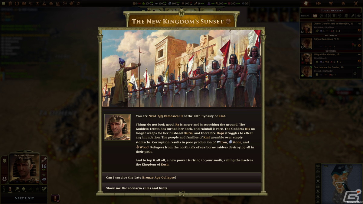 歴史ストラテジー「Old World」の古代エジプトを舞台にした新DLC「Pharaohs of the Nile」が10月5日に配信！の画像3