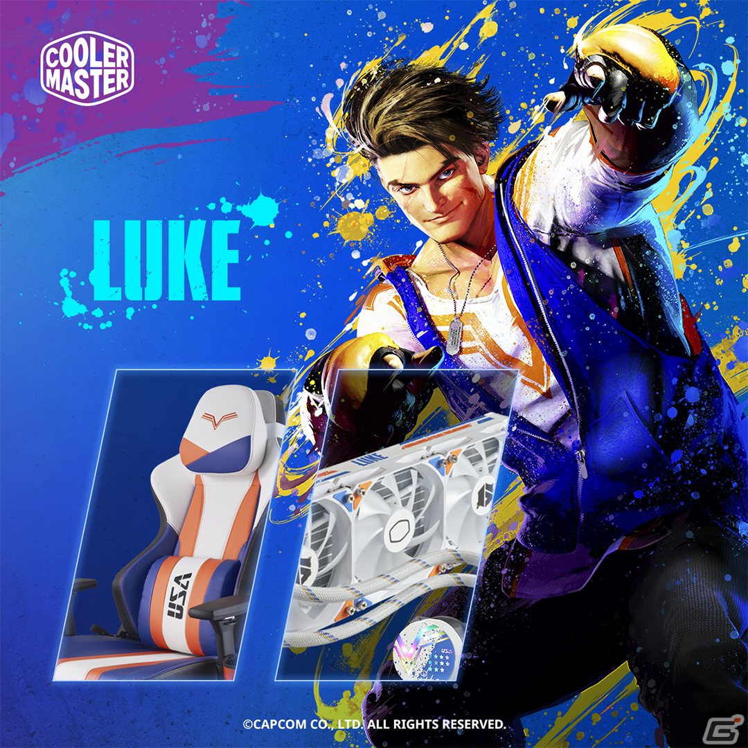 「スト6」とCooler Masterがコラボしたゲーミングチェアやゲーミングヘッドセットが登場！春麗、ルーク、ブランカ、リュウのカラーを活かした限定モデルの画像3