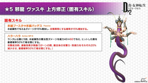 「D×2 真・女神転生 リベレーション」に新★5悪魔・龍王 ペンドラゴンが登場！邪龍 ヴァスキたちの上方修正もの画像1
