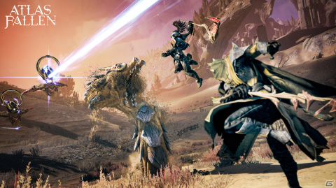 流れる砂を意のままに操り伝説の巨獣を狩猟するアクションRPG「Atlas Fallen」が12月14日にPS5/Xbox Series X|Sで発売決定！の画像3