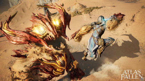 流れる砂を意のままに操り伝説の巨獣を狩猟するアクションRPG「Atlas Fallen」が12月14日にPS5/Xbox Series X|Sで発売決定！の画像4
