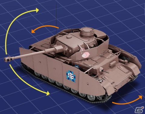 「週刊 ガールズ＆パンツァー IV号戦車H型（D型改）をつくる」が2024年1月4日に創刊！飛び出す白旗やボイス再生などファン必見のギミックもの画像9
