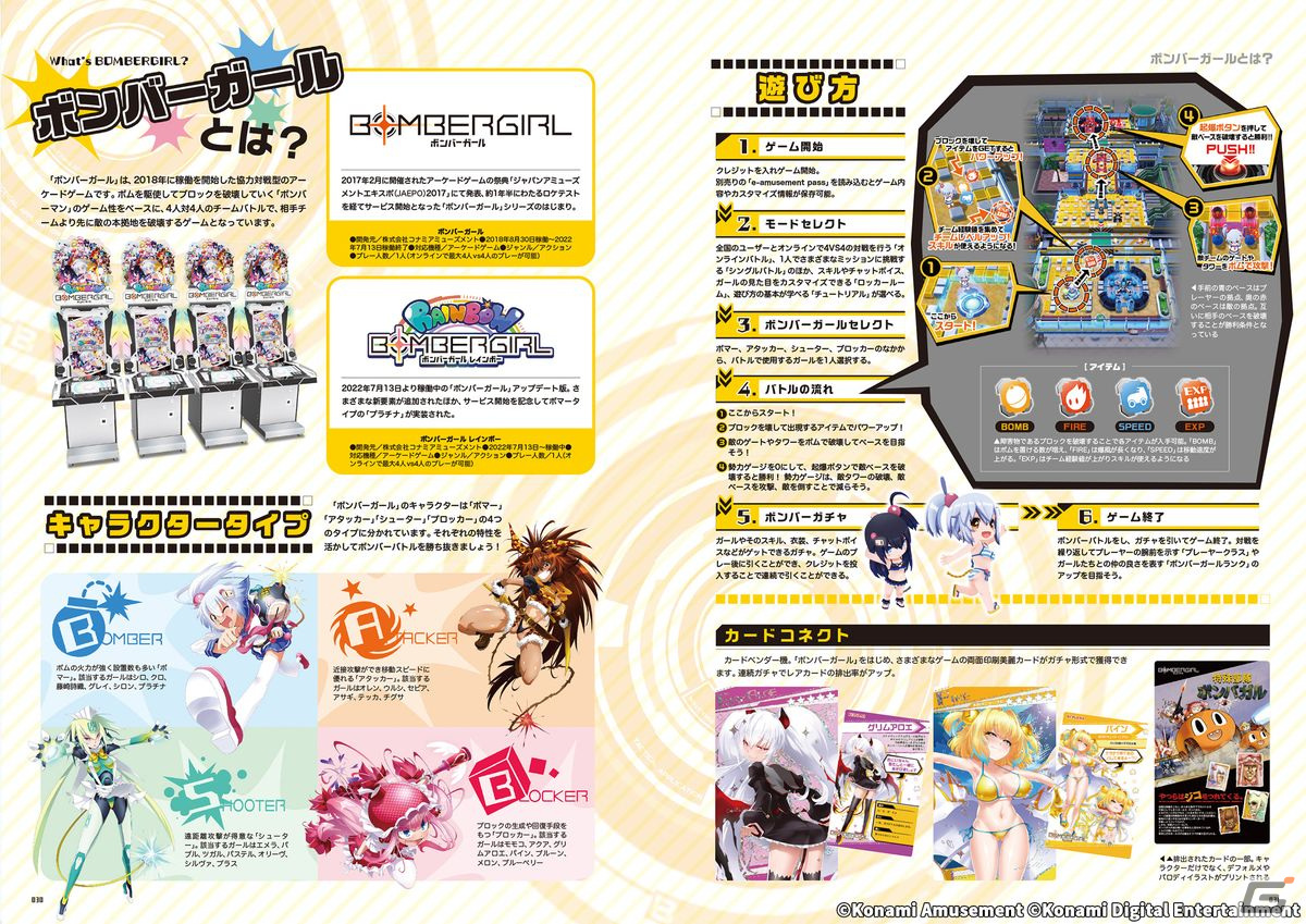アーケードゲーム「ボンバーガール」初の公式アートブック「ボンバー