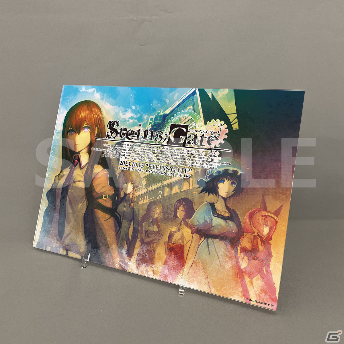 「シュタインズ・ゲート」と秋葉原ラジオ会館のコラボフェアにゲーム原画やタイムマシンが登場！ドクター中鉢記者会見場のフォトスポットもの画像9
