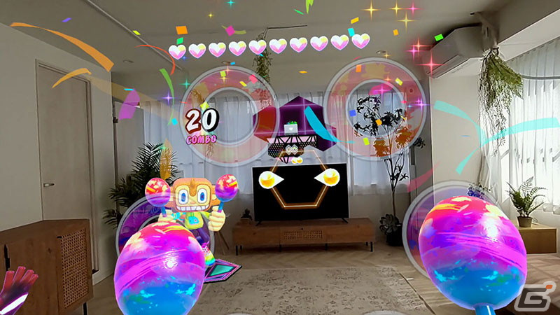 「サンバDEアミーゴ：バーチャルパーティー」がMeta Quest向けに10月13日配信！自分の部屋がパーティー会場になるMRモードを搭載の画像20