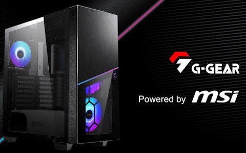 MSIとの共同開発によるゲーミングPC「G-GEAR Powered by MSI」の新モデルが発売！