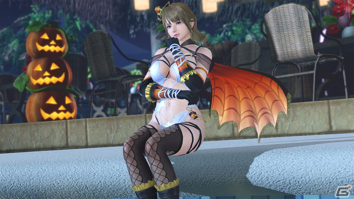 「DEAD OR ALIVE XVV」蜘蛛×魔女イメージのセクシーなSSR水着「アラクネ・ミラージュ」が登場！水に濡れると色が変化の画像11