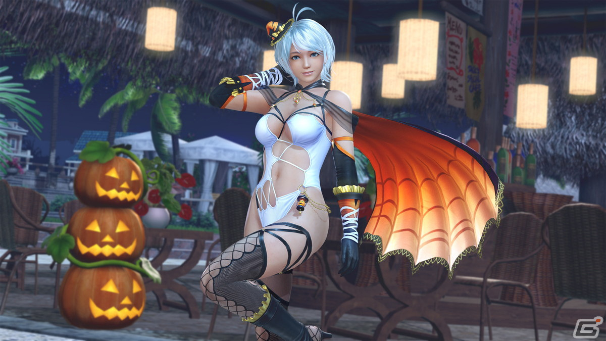 「DEAD OR ALIVE XVV」蜘蛛×魔女イメージのセクシーなSSR水着「アラクネ・ミラージュ」が登場！水に濡れると色が変化の画像13