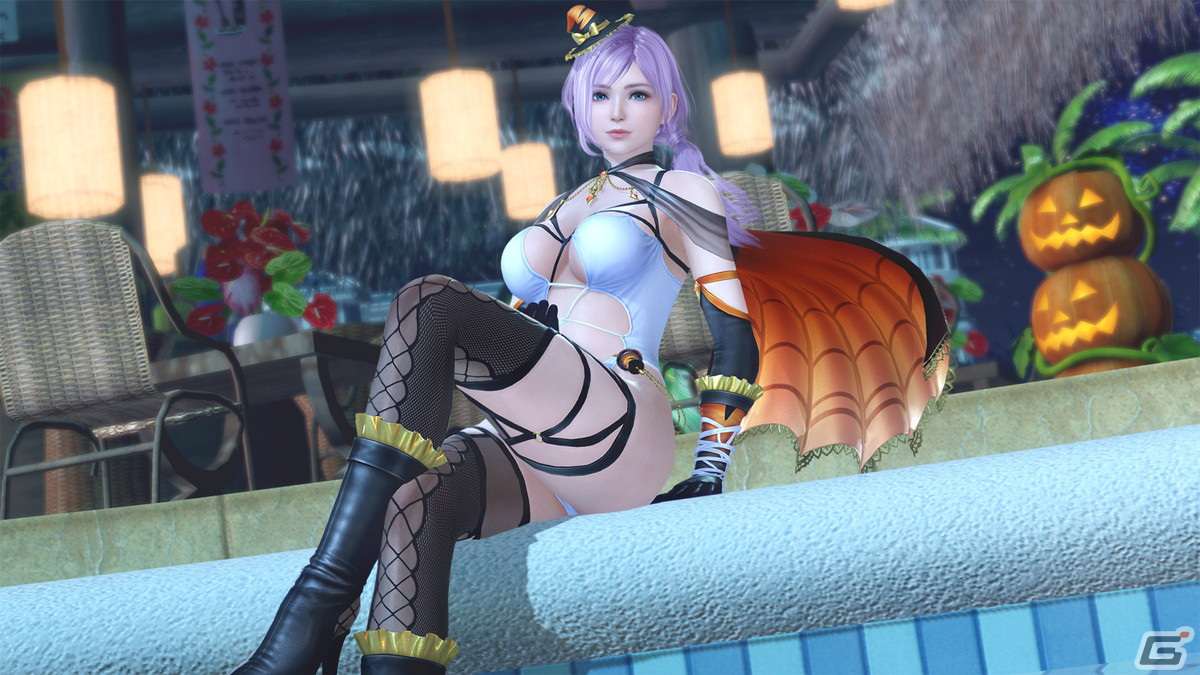 「DEAD OR ALIVE XVV」蜘蛛×魔女イメージのセクシーなSSR水着「アラクネ・ミラージュ」が登場！水に濡れると色が変化の画像7