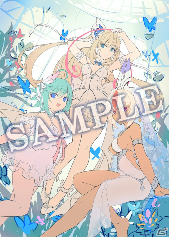 「GUNVOLT RECORDS 電子軌録律」本体に搭載される全15曲が公開！畠山義崇氏による描き下ろし店舗特典イラストの線画もの画像21