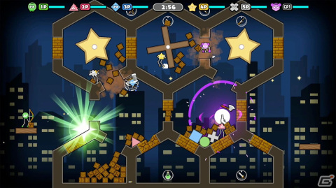 Switch版「ジオメトリックブラザーズ」の予約受付が開始！多彩なステージでのバトルやスリリングなレースを楽しめるパーティーゲームの画像9