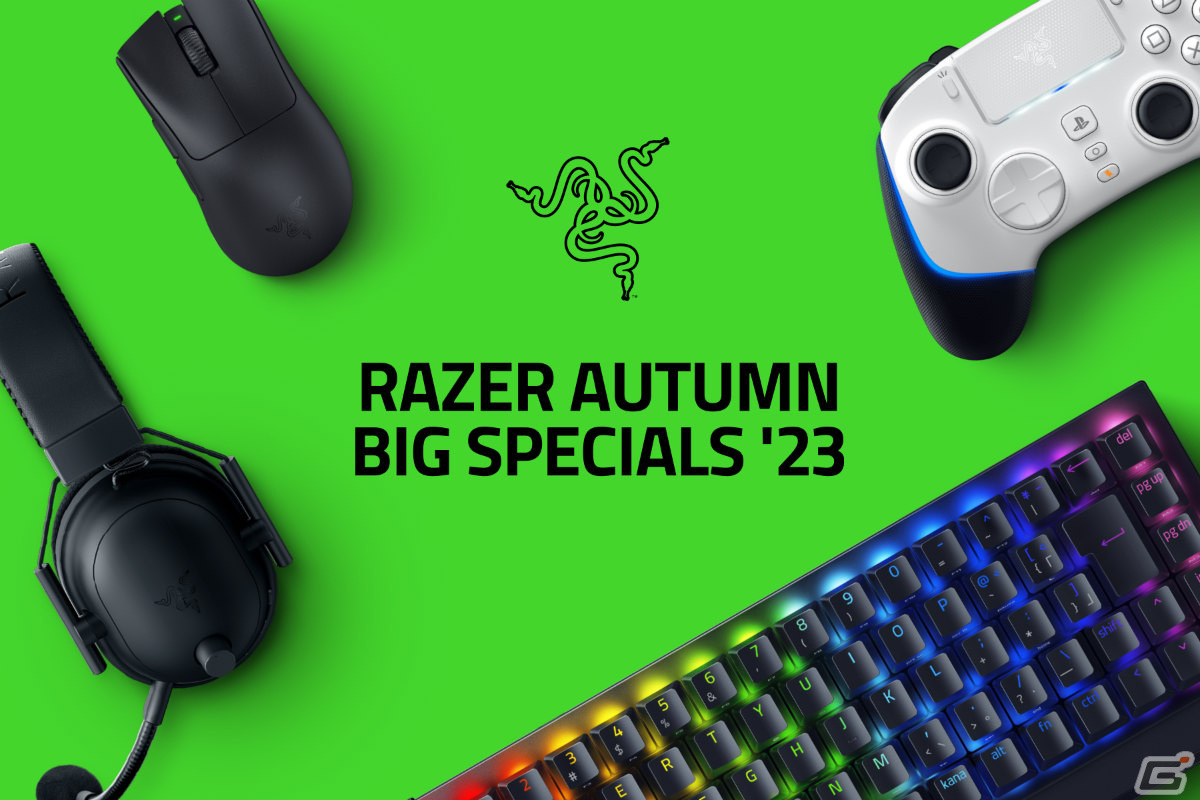 Razerのゲーミングキーボードやコントローラーなどがお得に！40製品