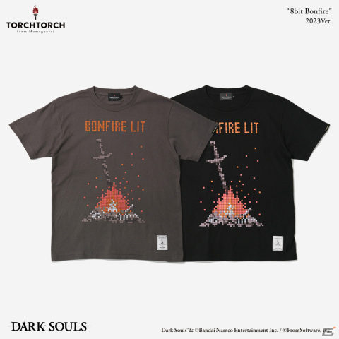 TORCH TORCH×「ダークソウル」8bitの篝火のTシャツ＆双王子ローリアンとロスリックのTシャツの2023年版がWeb通販で一般販売！ |  Gamer