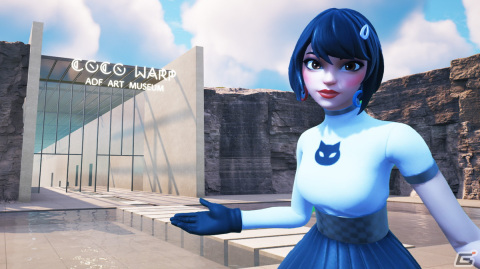 「フォートナイト」にメタバースバーチャル美術館「COCO WARP」がオープン！「フォートナイト」のグラフィックを生かしたアート展示を実施の画像1