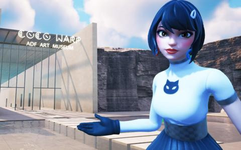 「フォートナイト」にメタバースバーチャル美術館「COCO WARP」がオープン！「フォートナイト」のグラフィックを生かしたアート展示を実施