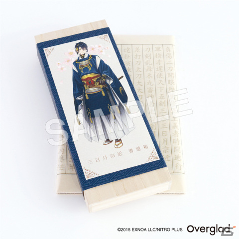 「刀剣乱舞ONLINE」三日月宗近 書道具セットがヴィレッジヴァンガードオンラインにて予約開始！書道箱や墨には三日月宗近の紋がデザインの画像2