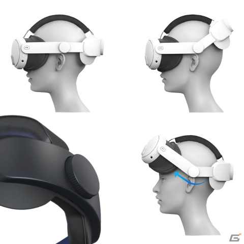 Meta Quest 3用ヘッドストラップ「HMDダイヤルストラップ for Meta Quest 3」が発売！着脱数秒で安定したホールド感を実現の画像4