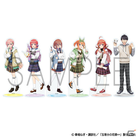 「五等分の花嫁∽ 五つ子謎解きツアー in ナガスパ」探偵スタイルの五つ子や風太郎の描き下ろしイラストグッズが販売！の画像2