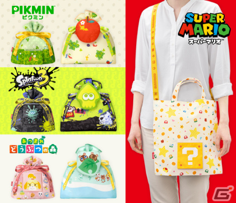 スーパーマリオ、ピクミン、スプラトゥーン3、あつまれ どうぶつの森の「ラッピング×エコバッグ」が登場！の画像1