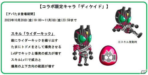 「城とドラゴン」で「仮面ライダーディケイド」復刻コラボが開催！新たに激レアお着替え「ディケイドジオウ」が登場の画像2