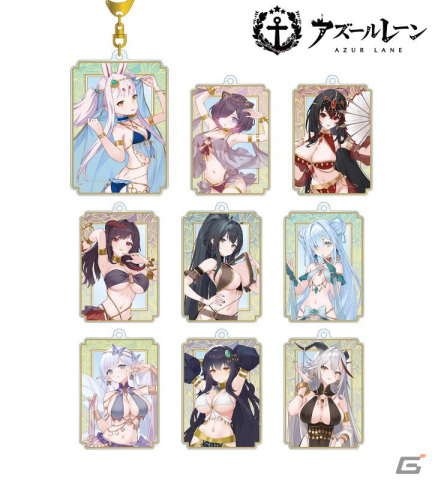 「アズレン」描き起こしイラストを使用したトレーディングアクリルキーホルダーなどが登場！島風やジャーヴィス、大鳳が踊り子の姿にの画像2