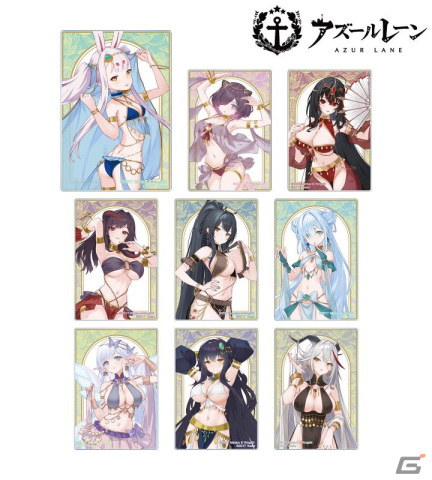 「アズレン」描き起こしイラストを使用したトレーディングアクリルキーホルダーなどが登場！島風やジャーヴィス、大鳳が踊り子の姿にの画像4