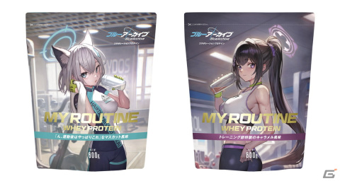 「ブルアカ」シロコ、スミレとのコラボプロテインが登場！学園の校章をデザインしたシェーカーやlack氏描き下ろしのアクリルスタンドもの画像2